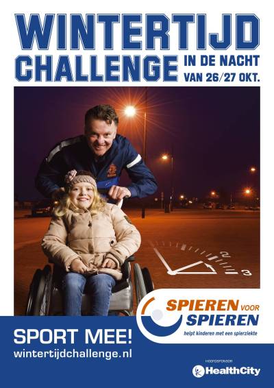 Reclamefotografie met Louis van Gaal voor Spieren voor Spieren gemaakt door BLINKfotografie in Amsterdam.